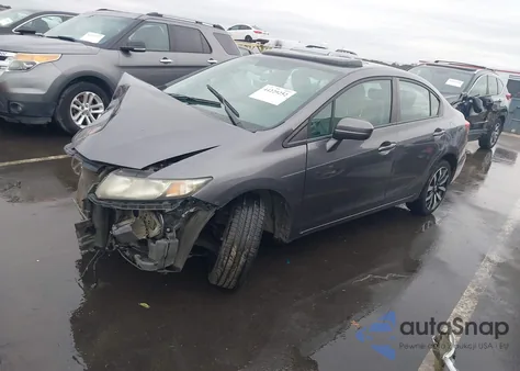 2014 Honda Civic Ex-L z USA, uszkodzony, nr VIN 19XFB2F93EE220141